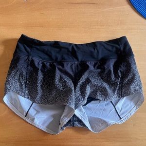 LuluLemon speckled mini shorts